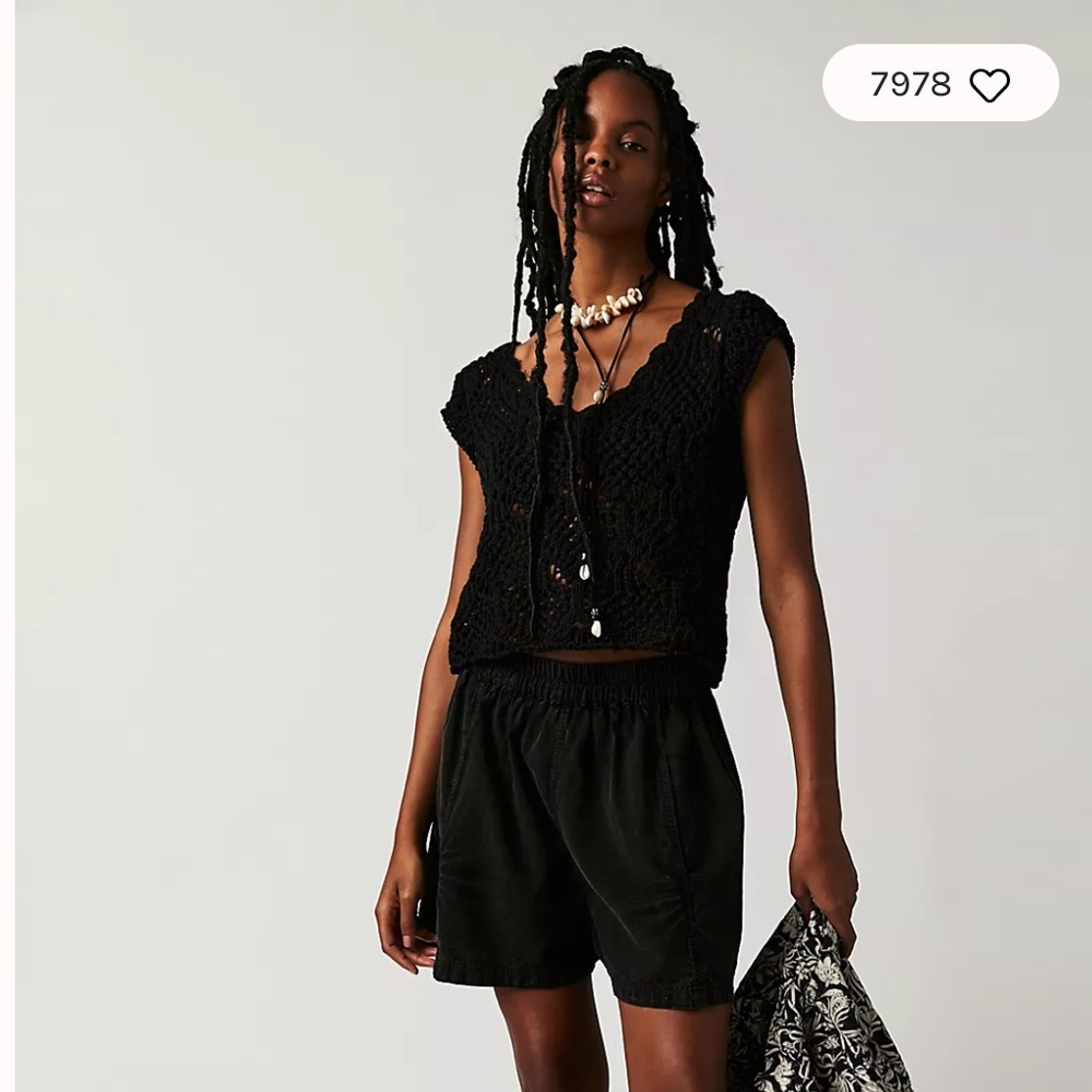 Get Free Poplin Pull-On Shorts, Free People - Size XS/S, see details for sizing